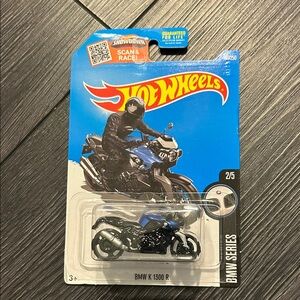 Hot Wheels BMW K 1300 R Die-Cast Motorcycle - Blue